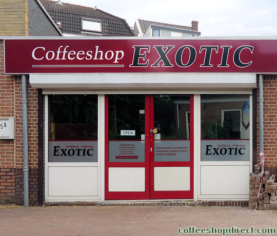 Exotic coffee shop