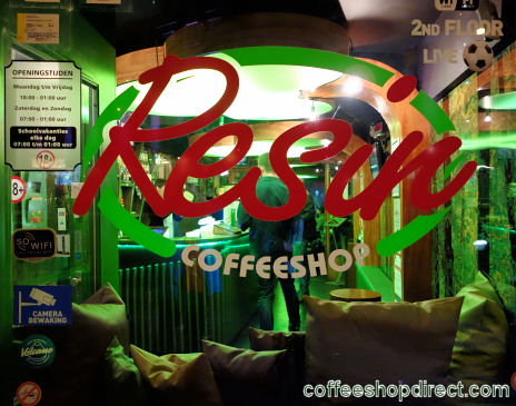 Resin coffee shop